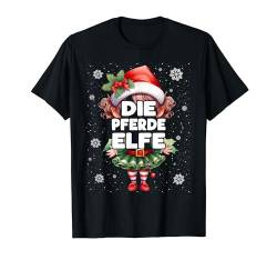 Pferde Elfe Weihnachten Elfen & Weihnachtselfen T-Shirt von Elfe Weihnachtsoutfit Wichtel & Mehr