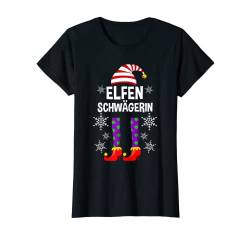 Damen Elfen Schwägerin Elfe Weihnachtself Weihnachten T-Shirt von Elfen Familien Outfit Weihnachten Geschenk