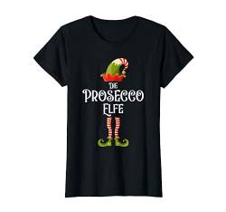 Die Prosecco Elfe Partnerlook Familien Weihnachten Outfit T-Shirt von Elfen Familienoutfits für Weihnachten