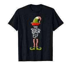 Herren Der Bier Elf Partnerlook Familien Weihnachten Pyjama Outfit T-Shirt von Elfen Familienoutfits für Weihnachten