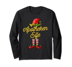 Apotheken Elfe Familien Partnerlook Weihnachten Langarmshirt von Elfen Partnerlook Weihnachten Adventszeit