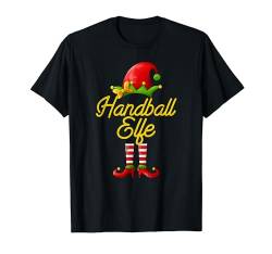Handball Elfe Familien Partnerlook Weihnachten T-Shirt von Elfen Partnerlook Weihnachten Adventszeit