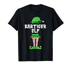 Herren Bärtiger Elf Bart Partnerlook Familien Outfit Weihnachten T-Shirt von Elfen Partnerlook Weihnachten Familien Outfits