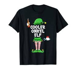 Herren Cooler Onkel Elf Bier Partnerlook Familien Outfit T-Shirt von Elfen Partnerlook Weihnachten Familien Outfits