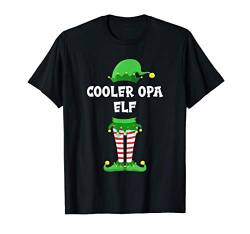 Herren Cooler Opa Elf Partnerlook Familien Outfit Weihnachten T-Shirt von Elfen Partnerlook Weihnachten Familien Outfits