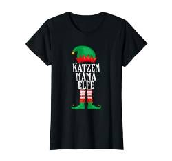 Katzenmama Elfe Partnerlook Outfit Familie Weihnachten T-Shirt von Elfen Partnerlook Weihnachten by FreakyTStore
