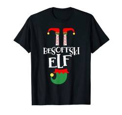 Besoffski Elf Familienoutfit Partnerlook Weihnachten T-Shirt von Elfen Weihnachten Kostüm Familien Outfit Partner