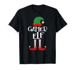 Gamer Elf Familienoutfit Familie Partnerlook Weihnachten T-Shirt von Elfen Weihnachten Kostüm Familien Outfit Partner