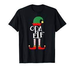 Opa Elf Familienoutfit Familie Partnerlook Weihnachten T-Shirt von Elfen Weihnachten Kostüm Familien Outfit Partner