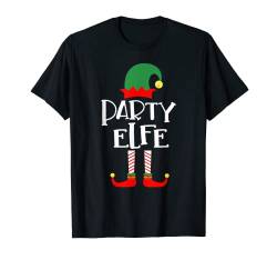 Party Elf Familienoutfit Familie Partnerlook Weihnachten T-Shirt von Elfen Weihnachten Kostüm Familien Outfit Partner