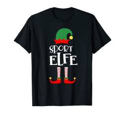 Sport Elfe Familienoutfit Familie Partnerlook Weihnachten T-Shirt von Elfen Weihnachten Kostüm Familien Outfit Partner