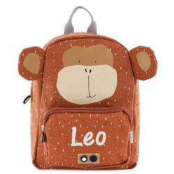 Elfenstall Personalisierter Rucksack Kindergartenrucksack von Trixie Baby mit Wunschname (Affe) von Elfenstall