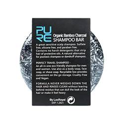 Shampoo-Riegel für das Haar - Natürliche Seife aus Bambuskohle - Handgemachtes festes Seifenshampoo für lockiges Haar und strapaziertes trockenes Haar, Fett reinigen Elinrat von Elinrat