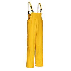 Elka Rainwear-PU/PVC-Latzhose-Regenhose-309900-gelb-wasserdicht-EN 343-elastische Hosenträger Größe L von Elka