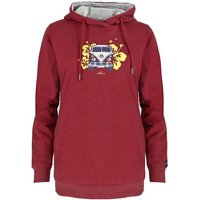 Elkline Hoodie High Hopes VW T1 Bulli Brust Stickerei Bio Baumwolle von Elkline