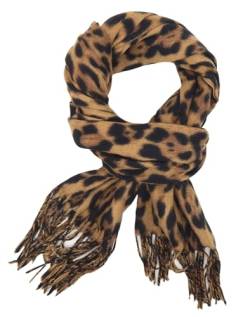 Ella Jonte Schal Leopard beige braun oder grau schwarz Herbst Winterschal animalprint von Ella Jonte
