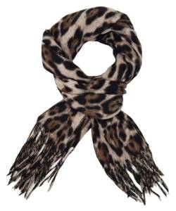 Ella Jonte Schal Leopard beige braun oder grau schwarz Herbst Winterschal animalprint von Ella Jonte