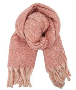 Ella Jonte XXL Winterschal rosa nude lange Fransen Herbst Winter kuschelweicher Schal von Ella Jonte