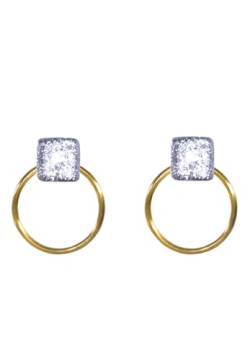 Ellen Kvam Back-Front Hoop and stud earring - Silver von Ellen Kvam Jewelry