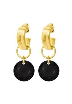 Ellen Kvam Classic Cut earrings - Black von Ellen Kvam Jewelry