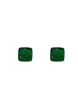 Stud earrings Sterling Silver Green von Ellen Kvam Jewelry