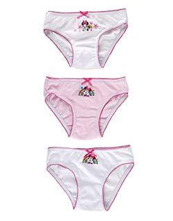 Ellepi Disney Minnie Minnie Slip, Unterwäsche für Mädchen, 2, 3, 4, 5, 6, 7, 8, 9, 10, 11, Jahre, Baumwolle, weich, elastisch, Farben Kinder, Geburtstag, Kleidung, Minnie Maus, 6-7 Jahre von Ellepi