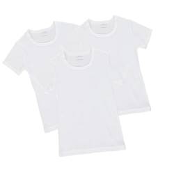 T-Shirt aus Baumwolle, Jahre Mädchen, Weiß, Geschenk für Frauen, Mädchen, T-Shirts, Kurzarm, Unterwäsche,, Weiß, 10 Jahre von Ellepi