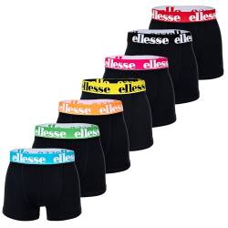 Ellesse Herren Boxer Shorts, 7er Pack - Yema 7 Pack Boxer Shorts, Logo, Cotton Stretch Schwarz/Multi 3XL von Ellesse