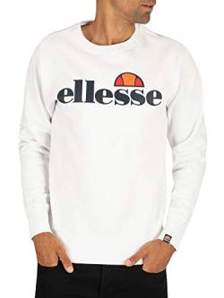 Ellesse Sweater Herren SUCCISO Sweatshirt Weiss White, Größe:XXL von Ellesse