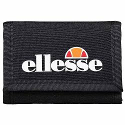 Ellesse Unisex Geldbeutel - Clarino Wallet, Klettverschluss, mit Innenfächern Schwarz von Ellesse