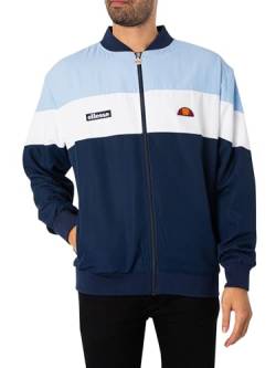 ellesse Herren Brolo Top Track/Zip Jacke, Hellblau/Weiß/Marineblau, XXL von Ellesse