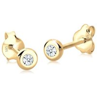 Elli DIAMONDS Paar Ohrstecker Basic Elegant Klassisch Diamant 585 Gelbgold von Elli DIAMONDS