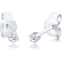 Elli DIAMONDS Paar Ohrstecker Stecker Diamant 0.06 ct. Solitär 925 Silber von Elli DIAMONDS