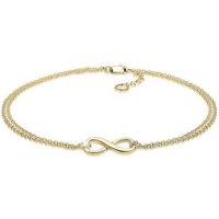 Elli Premium Armband Infinity Unendlichkeit Symbol 375 Gelbgold, Infinity von Elli Premium