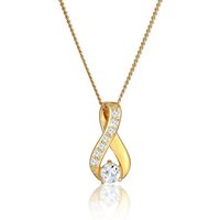 Elli Premium Collierkettchen Infinity Symbol Topas 585 Gelbgold von Elli Premium