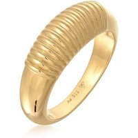 Elli Premium Fingerring Bandring Chunky Riffel Design 925 Ring von Elli Premium