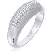 Elli Premium Fingerring Bandring Chunky Riffel Design 925 Ring von Elli Premium