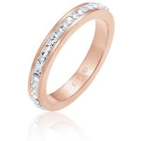 Elli Premium Fingerring Bandring Geo Shape Kristalle 925 Silber, Verlobungsring von Elli Premium