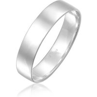 Elli Premium Fingerring Bandring Trauring Basic 585 Weißgold von Elli Premium