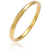 Elli Premium Fingerring Basic Bandring Twist Gedreht 375 Gelbgold, Twisted von Elli Premium