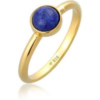 Elli Premium Fingerring Lapis Lazuli Edelstein Solitär 925 Silber von Elli Premium