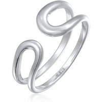 Elli Premium Fingerring Offen Modern Verstellbar 925 Silber von Elli Premium