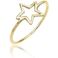 Elli Premium Fingerring Stern Blogger Symbol 375 Gelbgold, Sterne von Elli Premium