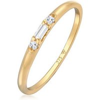 Elli Premium Fingerring Topas Baguette Verlobung 375 Gelbgold, Verlobungsring von Elli Premium