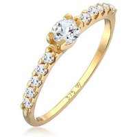 Elli Premium Fingerring Topas Solitär Verlobung 375er Gelbgold, Verlobungsring von Elli Premium