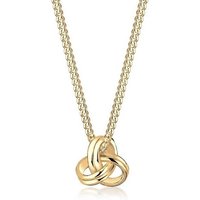 Elli Premium Kette mit Anhänger Knoten 585 Gelbgold, Knoten von Elli Premium