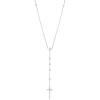 Elli Premium Kette mit Anhänger Rosenkranz Kette Kreuz Taufe Religion 925 Silber, Kreuz von Elli Premium