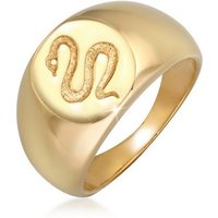 Elli Premium Siegelring Siegelring Schlange Kraft Symbol 925 Silber von Elli Premium