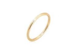 Fingerring ELLI PREMIUM "Bandring Ehering Trauring Hochzeit 585er Gelbgold" Fingerringe Gr. 52 mm, ohne Stein, Gelbgold 585, 1.5 mm, goldfarben (gold) Damen Fingerringe von Elli Premium