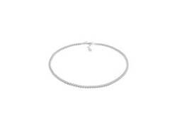 Kette ohne Anhänger ELLI PREMIUM "Choker Panzerkette Basic Klassik 925 Silber" Halsketten Gr. 36, Silber 925 (Sterlingsilber), Länge: 36 cm, silberfarben (silber> <silberfarben) Damen Ketten ohne Anhänger von Elli Premium